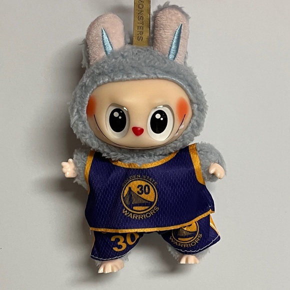 Labubu Warriors 30 Jersey Outfit Futbol The Monsters Purple Shorts Have A Seat - Picture 2 of 7